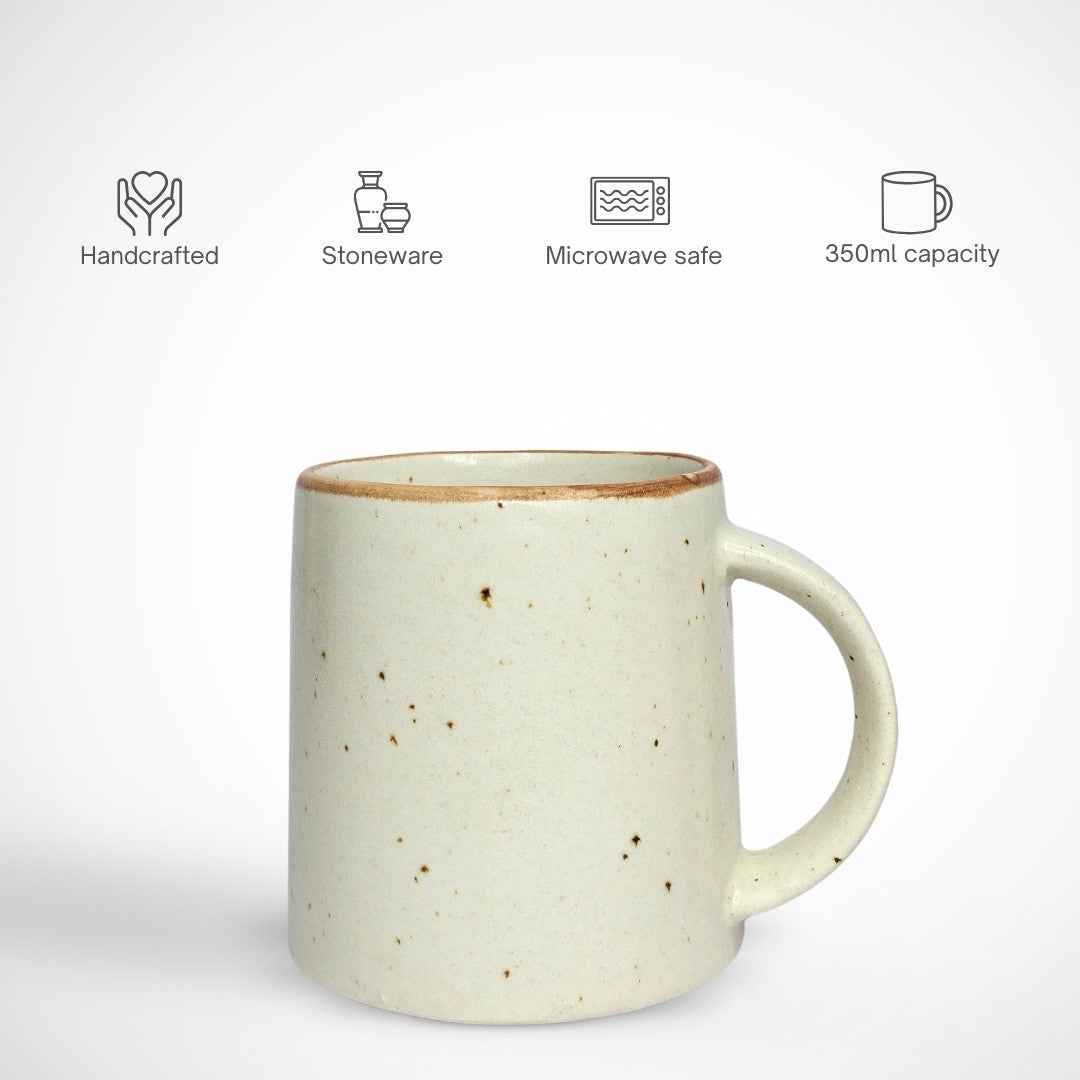 Soulistic Handcrafted Stoneware French Coffee Mug