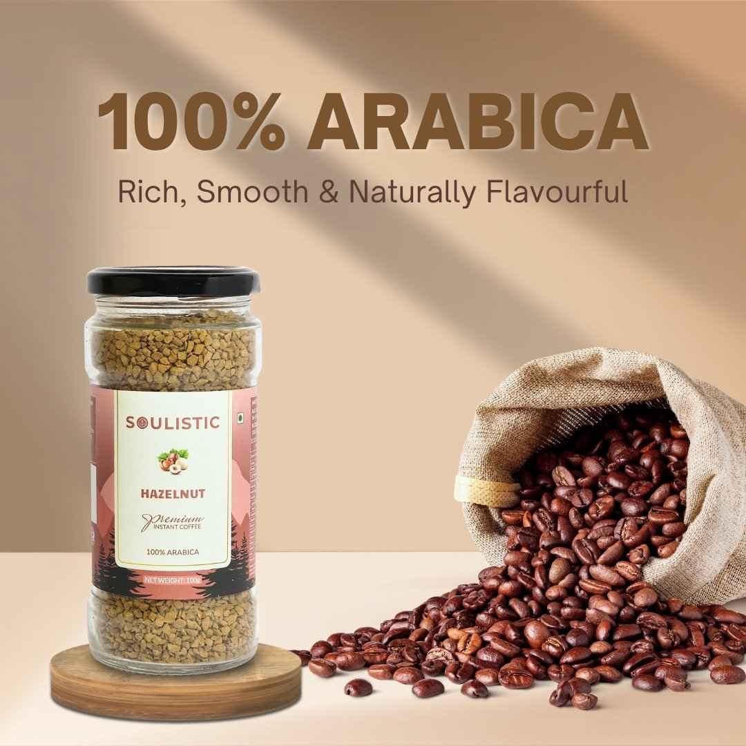 Hazelnut 100% Arabica Instant Coffee