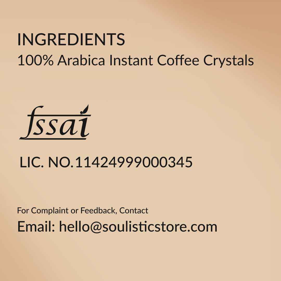 Soulistic Instant Coffee Trio: Original, Hazelnut, & Mocha (100g Jars) | Pack of 3