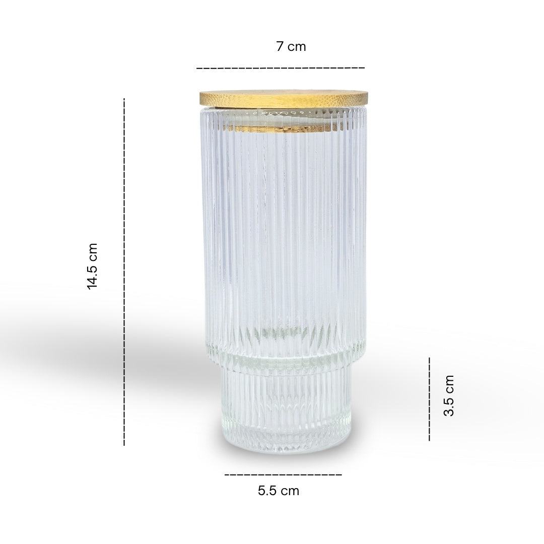 Soulistic Ribbed Glass Sipper