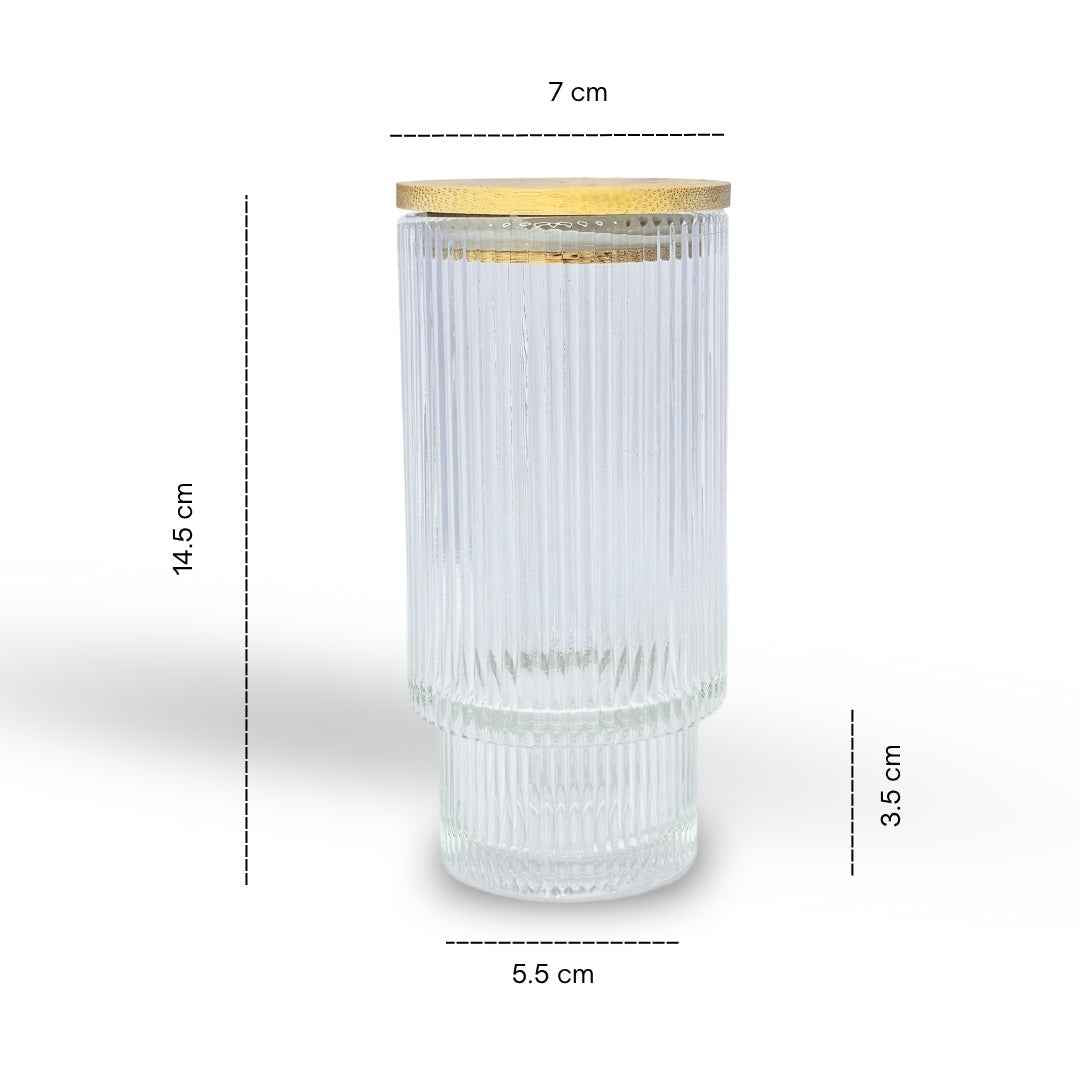 Soulistic Ribbed Glass Sipper