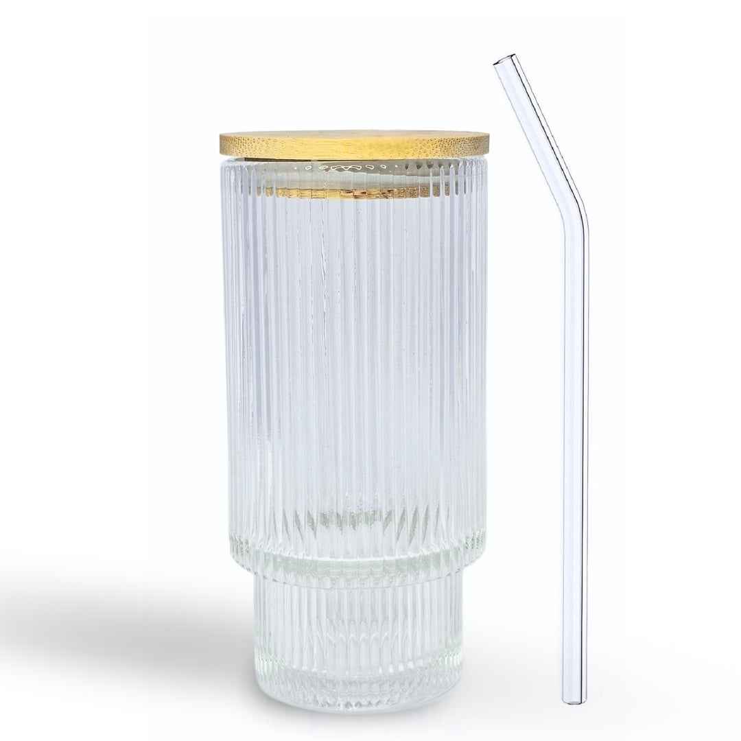 Soulistic Ribbed Glass Sipper