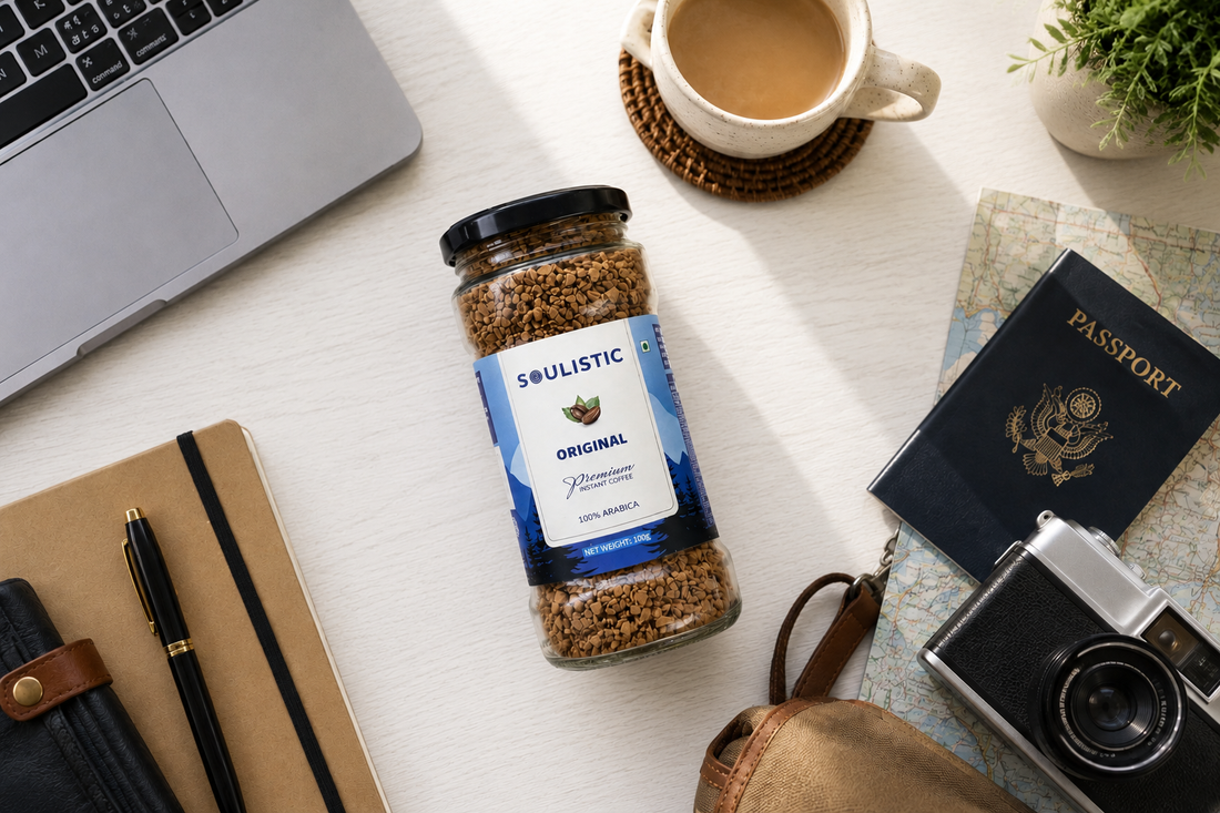 Soulistic Original premium instant coffee for busy mornings and travel