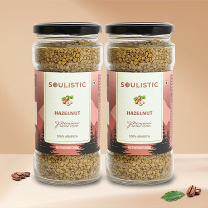Soulistic Hazelnut Premium Instant Coffee (100g × 2)