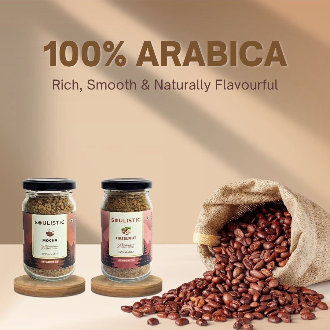 Sweet Escape Duo - Mocha and Hazelnut Coffee Pack | 50gX2 - Soulistic