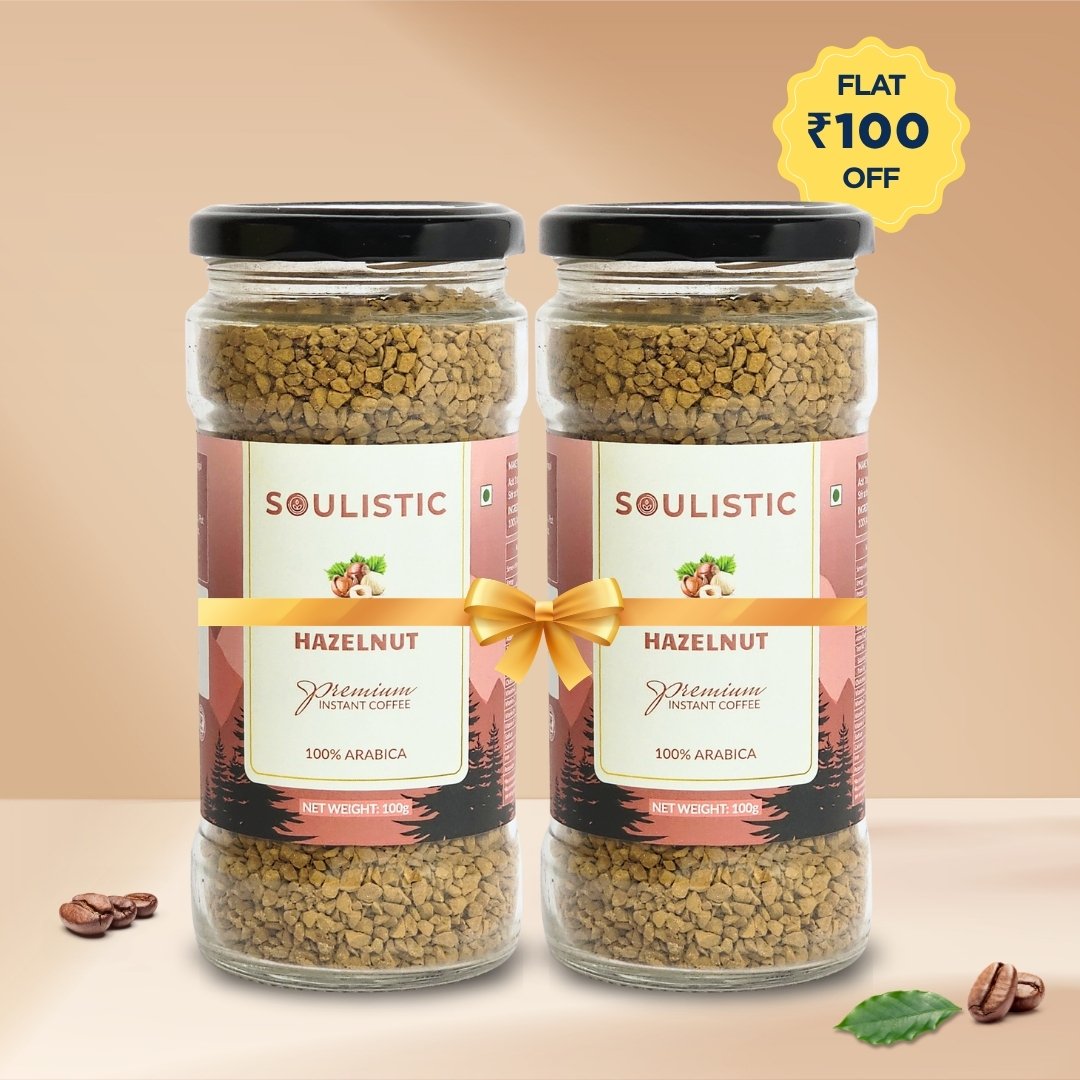 Soulistic Hazelnut Premium Instant Coffee (100g × 2)