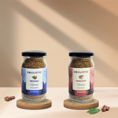 Soulful Duo Original and Hazelnut Coffee Pack - 50gX2