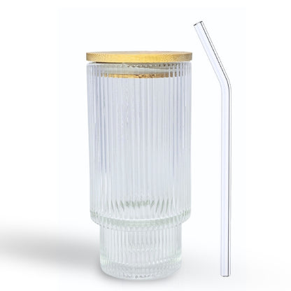 Soulistic Ribbed Glass Sipper