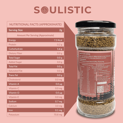 Hazelnut 100% Arabica Instant Coffee - Soulistic