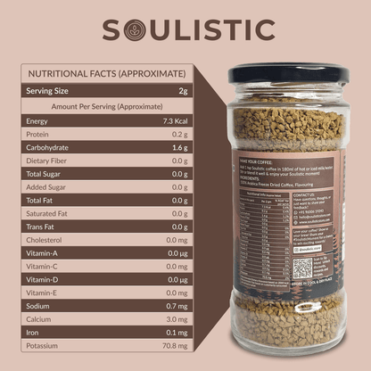 Mocha 100% Arabica Instant Coffee - Soulistic